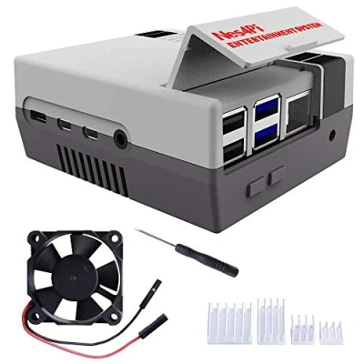 Obrázek DVOZVO Retro Gaming Nes4Pi kryt pro Raspberry Pi 4 Model B, s ventilátorem Chladič B