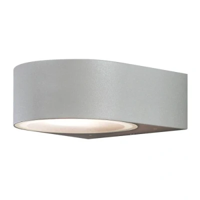 Obrázek Konstsmide Teramo 7510 300 Nástěnné svítidlo B: 17 cm H: 18,5 v: 7 cm/1 X 40 W/IP44/lakovaný hliník/Šedá