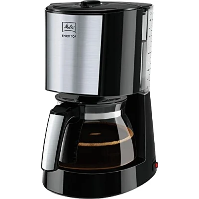 Obrázek Melitta Enjoy Top kávovar na překapávanou kávu se skleněnou konvicí zastavení odkapávání 10 šálků černý (1017 04)