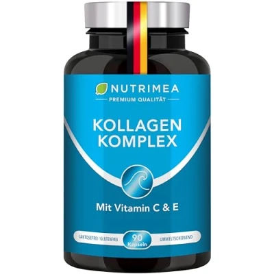 Obrázek COLLAGEN Collyss® s přírodním vitamínem C, E, A hydrolyzované kolagenové peptidy typu I + II patentovaná receptura chuťově neutrální kapsle 900 mg