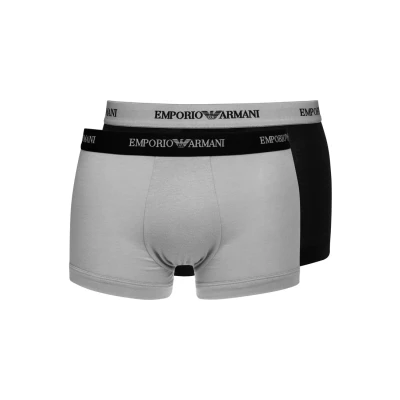 Obrázek Emporio Armani 2 PACK Boxerky, Muži, Velikost: XXL, Grey/black