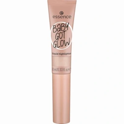Obrázek essence BABY GOT GLOW tekutý zvýrazňovač č. 10, zlato, definující, expresní výsledek, snadné odstranění, lesklý, veganský, bez parabenů, mikroplastových částic, 1 balení (10 ml)