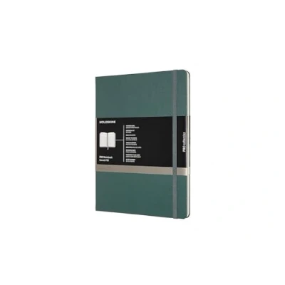 Obrázek Moleskine Profesionální pracovní poznámkový blok pro notebook (tvrdé desky s elastickým uzávěrem, extra velký 19 x 25 cm, 192 stran) lesní zelený
