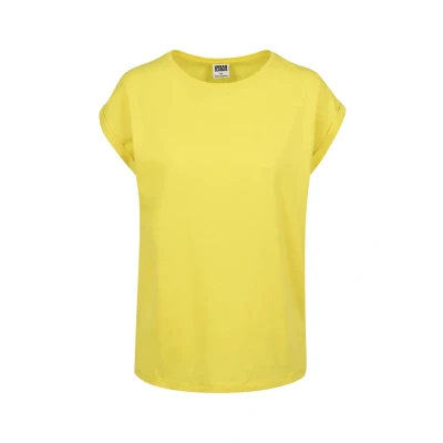 Obrázek Urban Classics Extended Shoulder Jednoduché tričko, Ženy, Velikost: XS, Brightyellow