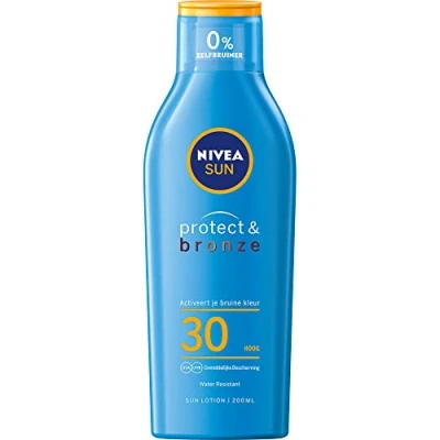 Obrázek Nivea Protect &amp; Bronze opalovací mléko LSF 30, 200 ml