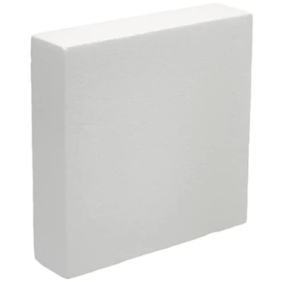 Obrázek DECORA, 30 x 7,5 cm Torten Dummy aus Polystyrol, Quadratisch, Polistirolo, beige, h7,5