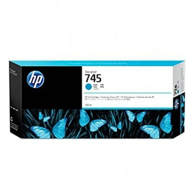 Obrázek HP 745 (F9K03A) Originální inkoustová kazeta pro DesignJet, azurová, 300 ml