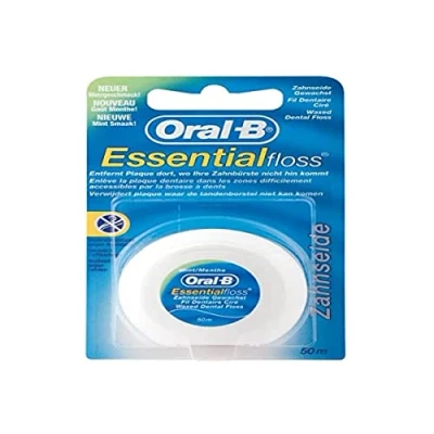 Obrázek Oral B Essentialfloss Zahnseide Mint gewachst 50 m, Weiss
