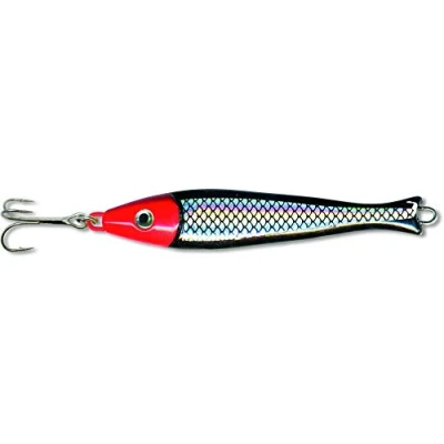 Obrázek Zebco Premium Z Sea Ruby Head Pilker Rybářská návnada Mořský rybolov Příslušenství pro hlubinný Norsko, černá/stříbrná, 125 g/háček vel. 1/0