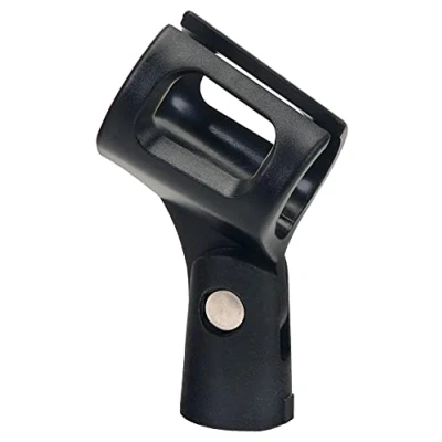 Obrázek Pronomic Konzola na mikrofon neopren černá/široká elastická svorka 5/8&quot; montážní mosazný závit (vnější) 3/8&quot; (vnitřní) závitový adaptér černý