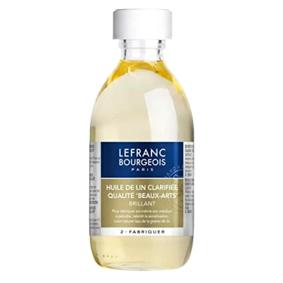 Obrázek Lefranc &amp; Bourgeois Malířský prostředek, čištěný lněný olej v 250ml láhvi