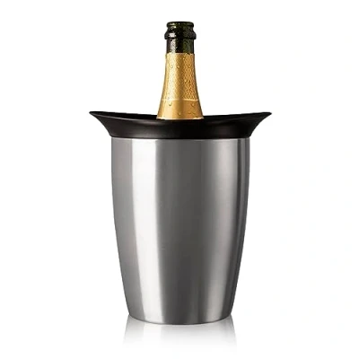 Obrázek Vacu Vin Elegantní chladič šampaňského ušlechtilá ocel, chlazení pro prosecco a lahve na víno standardní velikosti