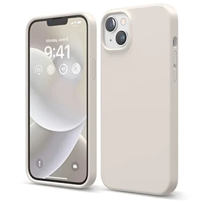 Obrázek elago ochranné pouzdro pro iPhone 14 Plus, tekutý silikon, na celé tělo, nárazuvzdorné, tenké mobil, odolné proti poškrábání, měkká podšívka z mikrovlákna, 17 cm (6,7&quot;),