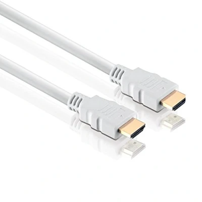 Obrázek conecto HDMI kabel HIGH Speed s Ethernetem (pozlacený konektor, Full HD 1080p, 3D) 0,5 m, bílý