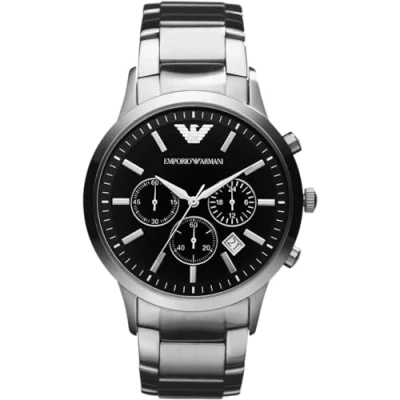 Obrázek Emporio Armani Hodinky se stopkami silvercoloured, Muži, Velikost: One Size, Silver coloured
