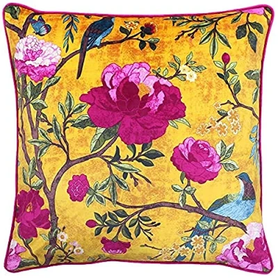 Obrázek Paoletti Chinoiserie 50X50 C/CASE Gold, Polyester, Gelb, 50x50cm