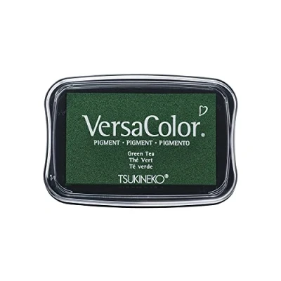 Obrázek Rayher Hobby 29017446 Tsukineko Versa Color Pigmentový polštářek, zelený tea, 9,6 x 6,3 1,8 cm, inkoust na bázi vody