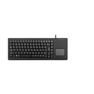 Obrázek CHERRY G84 5500 XS, kompaktní klávesnice s touchpadem a 2 tlačítky myši, německé rozložení (QWERTZ), robustní, skladná lehká, 20 milionů tlačítek, černá