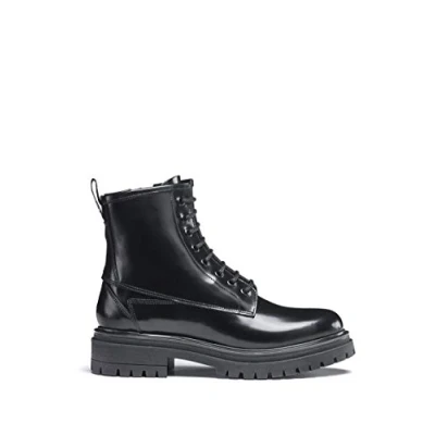 Obrázek HUGO Dámské Alpha Bootie c Combat Boots, Černá Black 001., 41 EU