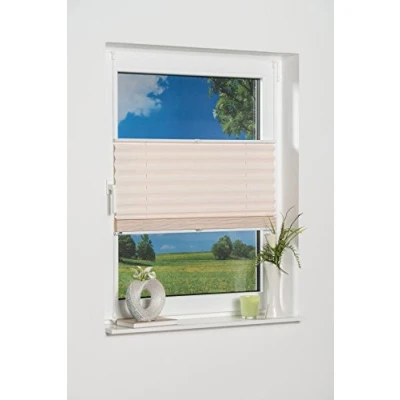 Obrázek K home Bambusová plisovaná žaluzie Klemmfix, bílá, 70 x 130 cm (Š D)
