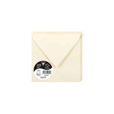 Obrázek Clairefontaine 5438C balení s 20 obálkami pyl ve formátu 140 x mm, 120 g, slonová kost