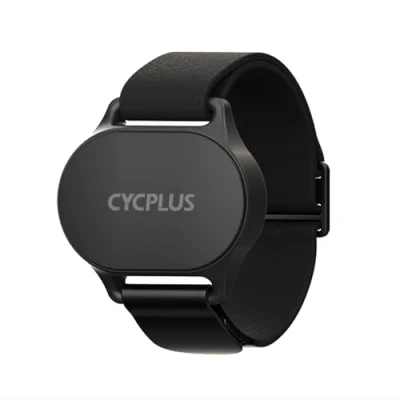 Obrázek CYCPLUS Náramek pro měření srdeční frekvence, Bluetooth 5.1 ANT+ HR monitor s zónou, LED indikátorem IP67, použití běh, jízdu na kole, fitness a jiné druhy sportu (černý)