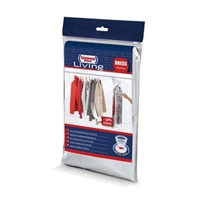 Obrázek DOMO PAK LIVING 913006 Platzsparende Tasche, Polyethylen/Polyamid, durchsichtig, 70 x 145 cm