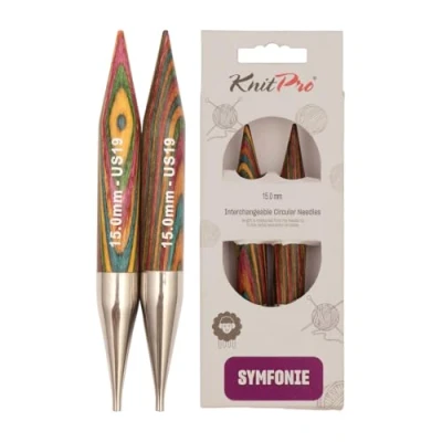 Obrázek KnitPro Symfonie Špičky na pletací jehlice, vyměnitelné, dřevěné