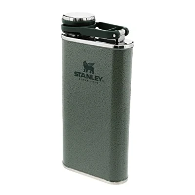 Obrázek Stanley Classic Wide Mouth Flask 236 ml mit Never Lose Kappe Edelstahl Flachmann Weiter Öffnung zum Einfachen Befüllen und Einschenken BPA Frei Hammertone Green