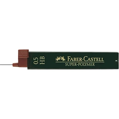 Obrázek Faber Castell 120500 jemná náplň Super Polymer, 0,5 mm, stupeň tvrdosti HB, 12 kusů