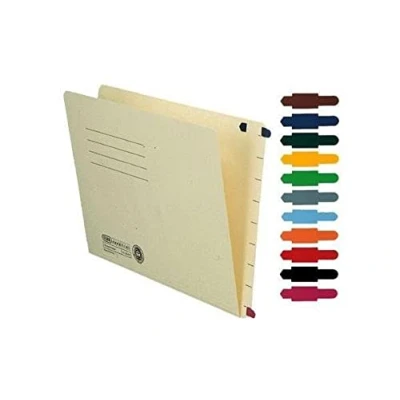 Obrázek Zásuvný signál Elba 100552018, PVC (pro drážky závěsných registratura), balení 100 ks, hnědý