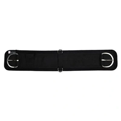 Obrázek HKM SPORTS EQUIPMENT Western Softoprenový pás na sedlo s podšívkou pro odléznutí, černý, 26&quot; = 66 cm stoupačky 4378