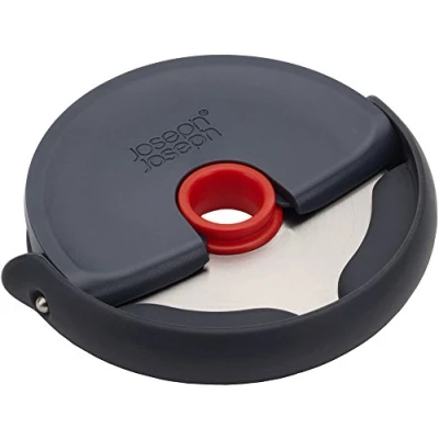 Obrázek Joseph Disc snadno čistitelný kráječ na pizzu Rad Compact, čepel z ušlechtilé oceli, šedá/červená
