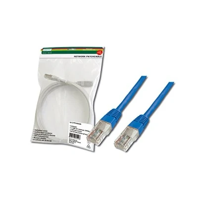 Obrázek DIGITUS LAN kabel Cat 5e 5 m RJ45 síťový U/UTP nestíněný kompatibilní s 6 &amp; modrý