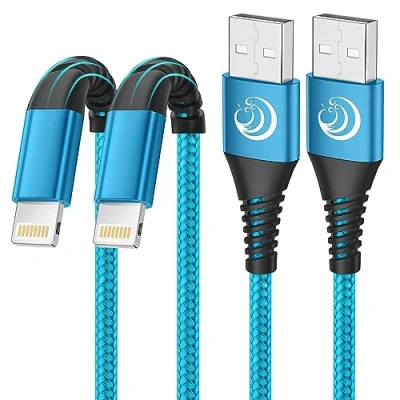 Obrázek Aioneus nabíjecí kabel iPhone, Lightning [2 balení 2 M] iPhone rychlonabíjecí MFi certifikovaný USB na Pro 14 Plus 13 Max 12 Mini 11 XS XR X 8