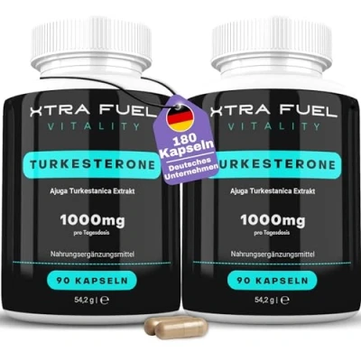 Obrázek Premium Turk. Kapsle 1000 mg denní dávka 180 kapslí (vysoce dávkované) přírodní a laboratorně testovaný extrakt (10:1 vzorec) oblíbené při kulturistice silovém sportu veganské + bez přísad
