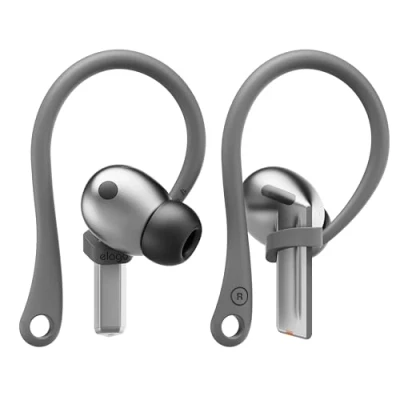 Obrázek elago EarHooks Ohrbügel Kompatibel mit Samsung Galaxy Buds 3 &amp; Pro Ohrhörer Zubehör, rutschfest, Ergonomisches Design, Bequeme Passform (Dunkelgrau)