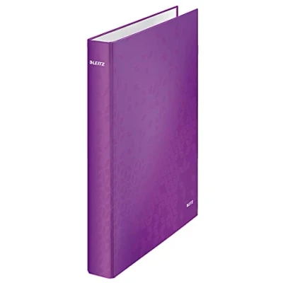 Obrázek Leitz 42410062 kroužkový pořadač wow, A4, PP, 2 kroužky, 25 cm, fialová