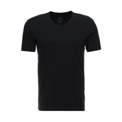 Obrázek Armani Exchange Pánské tričko Pima Cotton V Neck, modrá