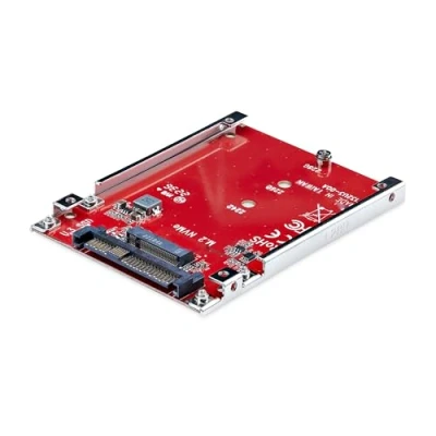 Obrázek StarTech.com M.2 auf U.3 Adapter für NVMe SSDs, PCIe Laufwerk zu 2,5 Zoll (SFF TA 1001) Host Adapter/Konverter, SSD Gehäuse mit U3 Anschluss, TAA konform (1M25 M2 ADAPTER)