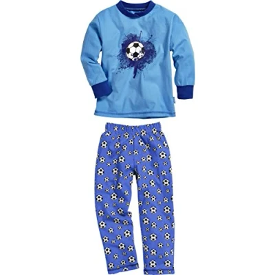 Obrázek Playshoes Chlapecké single Jersey fotbalové dvoudílné pyžamo 86 Modrá (original 900)