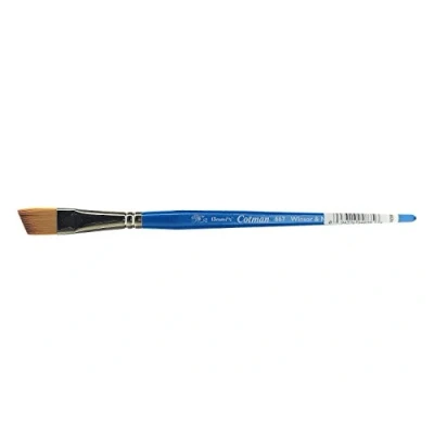 Obrázek Winsor &amp; Newton 5367113 Cotman akvarel štětec na syntetické vlasy série 667 zkosený štětec, krátká rukojeť s vynikající pružností, barevnou nosností a přesností bodů 13 mm 1/2&quot;
