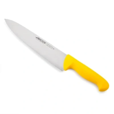 Obrázek Arcos Serie 2900 Kochmesser Klinge gezähnt Nitrum Edelstahl 250 mm HandGriff Polypropylen Farbe Gelb