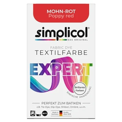 Obrázek Simplicol barva na textil expert pro snadné kreativní barvení, 18 barev, do pračky nebo k ručnímu barvení