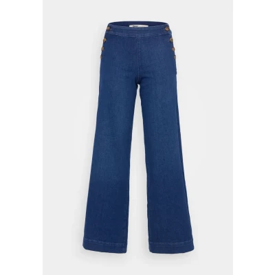 Obrázek ONLY Onlmadison Button WIDE Široké džíny, Ženy, Velikost: 25x32, Dark medium blue denim