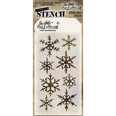 Obrázek Art Gone Wild Plastová Tim Holtz krajková deka, šablona, syntetický materiál, průhledná, 28,6 x 11,4 0,1 cm