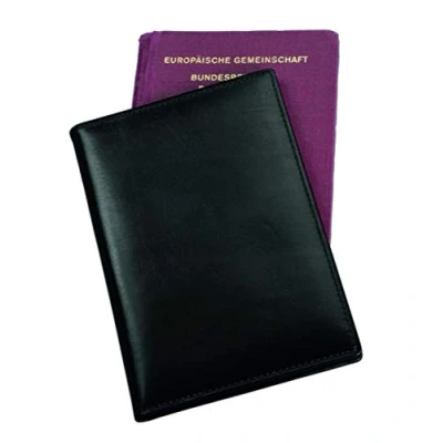 Obrázek Alassio 42059 pouzdro na mobil z pravé kůže/nappa kůže, se zapracovanou RFID Document Safe fólie, obal občanský průkaz v černé barvě, cca 9,5 x 14 cm