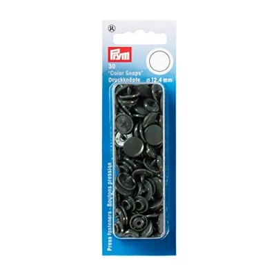 Obrázek Prym 393109 patentka Color Snaps kulatá 12,4 mm tmavě šedá, plast,