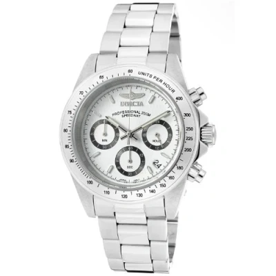 Obrázek Invicta Speedway ušlechtilá ocel pánský quartzový hodinový strojek 39 mm, stříbrná/bílá, Hodinky