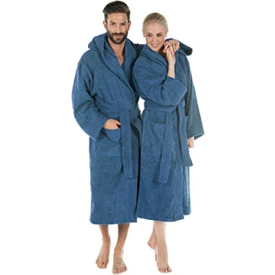 Obrázek CelinaTex s XXXL župan kapucí uni dlouhé našité kapsy dámy pánské unisex teplé froté bavlna Öko Tex Montana